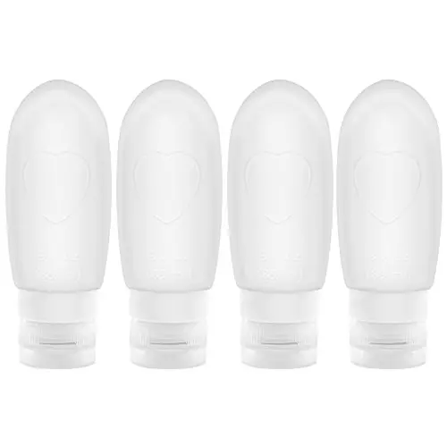 Oursunshine Travel Bottles,Leakproof Silicone Refillable Travel Containers,Squeezable Travel Tube Sets Cosmetic Toiletry Containers for Shampoo Lotion Soap (3oz or 2oz) Oursunshine Travel Bottles,Leakproof Silicone Refillable Travel Containers,Squeezable Travel Tube Sets Cosmetic Toiletry Containers for Shampoo Lotion Soap (3oz or 2oz)