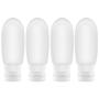Oursunshine Travel Bottles,Leakproof Silicone Refillable Travel Containers,Squeezable Travel Tube Sets Cosmetic Toiletry Containers for Shampoo Lotion Soap (3oz or 2oz)