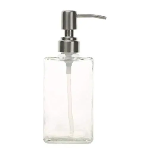 1PCS 250ml/8.5 OZ Empty Refillable Glass Shampoo Square Bottles Cosmetics Jar Pot Case Holder With Silver Pump Head And Locking System For Cleanser Makeup Essential Oil Lotion Liquids Bottles(Clear) 1PCS 250ml/8.5 OZ Empty Refillable Glass Shampoo Square Bottles Cosmetics Jar Pot Case Holder With Silver Pump Head And Locking System For Cleanser Makeup Essential Oil Lotion Liquids Bottles(Clear)