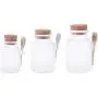 Bouteille de 100ml/200ml/300ml pour Sel de Bain avec Couvercle Bois, Cuillère et Bouchon en Épingle - Récipient de Rangement pour la Salle de Bain à la Maison Bouteille de 100ml/200ml/300ml pour Sel de Bain avec Couvercle Bois, Cuillère et Bouchon en Épingle - Récipient de Rangement pour la Salle de Bain à la Maison