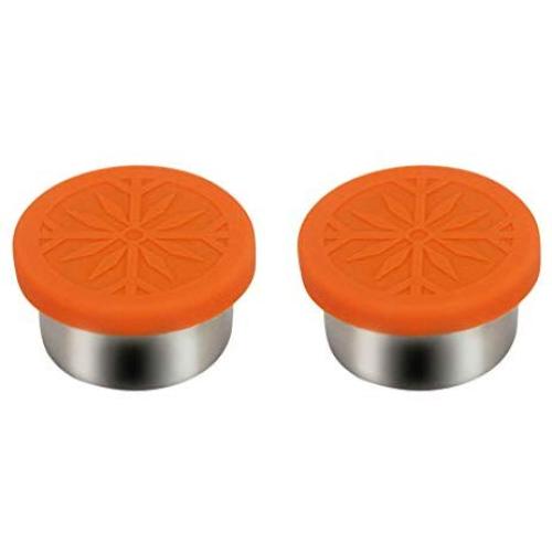 UPKOCH Spice Tins Jars Kitchen Organizer Storage Can with Silicone Lid Condiment Container Kitchen Condiment Holder 2pcs