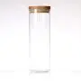 Ensemble de 4 Pots de Rangement en Verre Rond (4, S,M,L,XL) avec Couvercle en Bambou Étanchéifié Ensemble de 4 Pots de Rangement en Verre Rond (4, S,M,L,XL) avec Couvercle en Bambou Étanchéifié