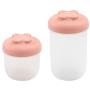 UPKOCH 2pcs Storage Grain Food Storage Containers Storage Jar (Small Size+Large Size, Pink)