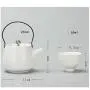 Handmade Teapot set Ceramic Vintage 250ml small capacity with 4 cups,kettle Water storage jar the Chinese tea culture Green Jasmine Flowers Black Tea Coffee milk,living room,tea lovers,White