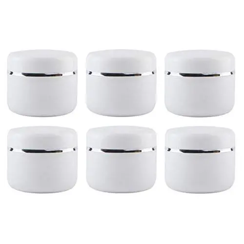 Bouteilles vides cosmétiques XINGZI 6 pièces 250g/250ml avec doublures intérieures et couvercles domo pour stockage de crème, lotion, maquillage, yeux, poudre (pour baume à lèvres, maquillage, ombre à paupières, poudre).