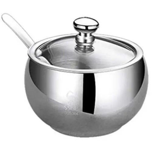 Bocal à Sucre UPKOCH avec Couvercle en Acier Inox, Rangement des Épices, Boîte de Conservation pour la Cuisine et la Maison Bocal à Sucre UPKOCH avec Couvercle en Acier Inox, Rangement des Épices, Boîte de Conservation pour la Cuisine et la Maison