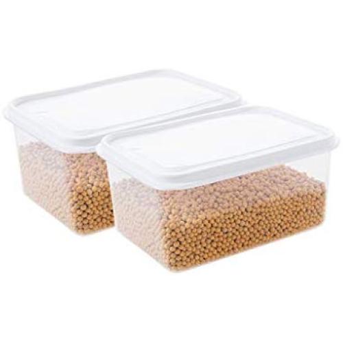 Cereal Container Storage Set - 100% Airtight Food Storage Containers, Transparent Food Grain Seal Storage Cans Jar, Dry Food Container,2 pieces