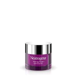 Neutrogena Triple Age Repair Anti-Aging Night Cream with Vitamin C; Fights Wrinkles & Even Tone, Dark Spot Remover & Firming Anti-Wrinkle Face & Neck Cream; Glycerin & Shea Butter, 1.7 oz