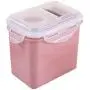 Square Plastic Sealed Canister,Kitchen Storage Box Food Melon Seed Nuts Cans Grain Sealed Jars for Food Storage,Pink Square Plastic Sealed Canister,Kitchen Storage Box Food Melon Seed Nuts Cans Grain Sealed Jars for Food Storage,Pink