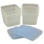 Arrow Home Products 04305 1.5 Pint Freezer Containers, 4-Pack