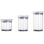 WANGLXST Storage Jar, Clear Container, Food Storage Container Set, Pantry Durable Seal Pot Cereal Storage Container Dry Foods Liquids, Transparent