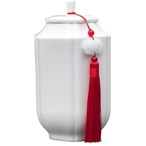 YWAWJ Container airtight Exquisite Oriental Ceramic Tea/Coffee Storage Jar Crock Canister,Kitchen Moisture-proof Sealed Cans (Color : White) YWAWJ Container airtight Exquisite Oriental Ceramic Tea/Coffee Storage Jar Crock Canister,Kitchen Moisture-proof Sealed Cans (Color : White)