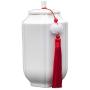 YWAWJ Container airtight Exquisite Oriental Ceramic Tea/Coffee Storage Jar Crock Canister,Kitchen Moisture-proof Sealed Cans (Color : White)