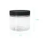 Bouteilles en PET Transparent de 473 ml (16 oz) avec Couvercles, Pack de 6, Réutilisables, Fabrication Américaine, 6 Étiquettes, Idéales pour la Cuisine, Cosmétiques, Lotion, Produits d'Hygiène Personnelle et plus encore.