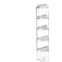 Liveday 5 Pcs Seasoning Jar Spice Box Condiment Jars Transparent Kitchen Container Stackable Sealed with Double Lid for Kitchen