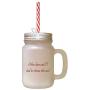 Maroon Nine Lives And I Had To Choose This One Frosted Glass Mason Jar With Straw
