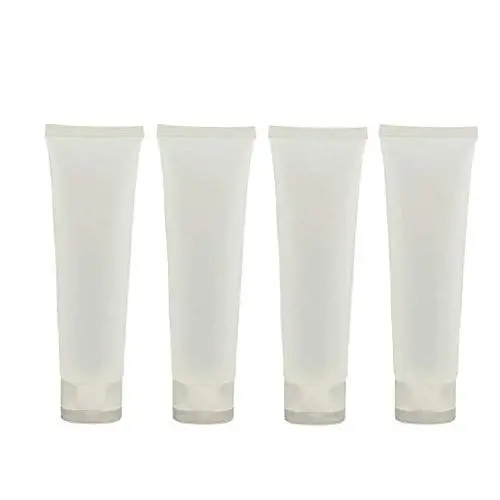 20PCS Clear Empty Refillable Plastic Soft Tubes Squeezable Bottle Packing Cosmetic Sample Container Jars Storage Holder For Facial Cleaner Shampoo Shower Gel Body Lotion Hand Cream 100ml/3.4oz
