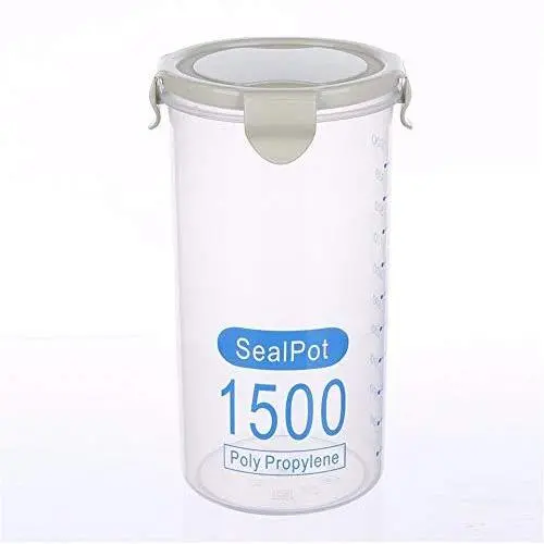 Kitchen Food Storage Jar Airtight Food Storage Kitchen Glass Jar Moisture-Proof Home Multi-Purpose Jam Bottle Cruet Plastic Transparent Milk Powder Sealing Box
