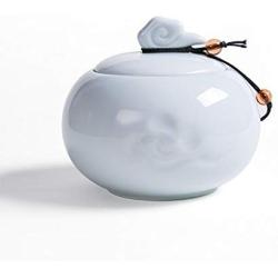 Porcelain Tea Container tea Storage Containers ceramic Jar Milk Pot Tea Set-a 10x11cm(4x4inch)