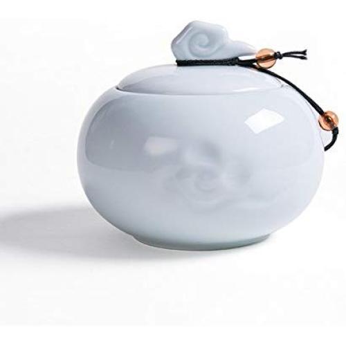 Porcelain Tea Container tea Storage Containers ceramic Jar Milk Pot Tea Set-a 10x11cm(4x4inch)