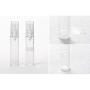 6Pcs 0.17oz(5ml) Clear Plastic Airless Pump Bottle Refillable Empty Travel Size Dispenser Makeup Storage Vial Toiletries Container for Liquid Emulsion Essence Serum Foundation