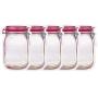 htieongon 20Pcs Reusable Mason Jar Bottles Bags Nuts Candy Cookies Bag Seal Fresh Food Storage Bag Snacks Zipper Sealed Kitchen Organizer(500 ml)