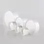 6er Pack 3ml/5ml/10ml/30ml/50ml/100ml Leere Weiße Tragbare Wiederbefüllbare Konkave Boden Make-up Kosmetik Gesichtscreme Jar Sample Container Flasche Dose (30ml/ 1oz)