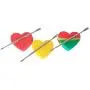SZBS Silikonbehälter 17ml Herzförmig für Dab-Lagerung, Wachs-Konzentratbehälter, Silikonbehälter für Dab mit Metallstab (2)