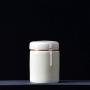 Exquisite Ceramic Food Storage Jar Storage Containers with Lids,Loose Tea Tin/Tea Storage/Tea Caddy/Tea Canister/Coffee Canister/Coffee Jar/Spice Nuts Snacks Storage 4.05oz/ 284g (Beige)