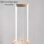 WANGLX ST Glass Storage Jar Wood Lid Food Storage Tank Good Sealing Heat-Resistant Borosilicate Glass Sealed Cans Dried Fruit Sealed Bottle