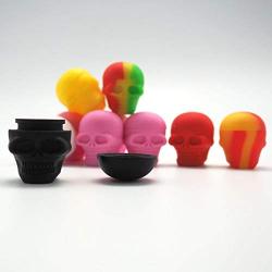 | Storage Bottles & Jars | 10pcs pcs New style 3ml skull silicone container food|grade silicone material for wax oil dab cigrette cream jar | by HUDITOOLS | 1 PCs