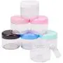 BENECREAT 28 Pack 20ml/20g Empty Cosmetic Jars Clear Plastic Jars for Lip Balm, Creams, Cosmetic, Eyeshadow, Samples and Other Beauty Products - 7 Color in Lids BENECREAT 28 Pack 20ml/20g Empty Cosmetic Jars Clear Plastic Jars for Lip Balm, Creams, Cosmetic, Eyeshadow, Samples and Other Beauty Products - 7 Color in Lids