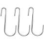 JUSTDOLIFE 20PCS Hanging Hook Heavy Duty Steel S Shaped Hook Kitchen Hanger for Bathroom