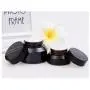 Bouteilles en verre ambrées inclinées de 15g/20g/30g, pots rechargeables avec couvercle noir pour crème, baume, DIY beauté, huiles essentielles (Pack de 3) (15g) Bouteilles en verre ambrées inclinées de 15g/20g/30g, pots rechargeables avec couvercle noir pour crème, baume, DIY beauté, huiles essentielles (Pack de 3) (15g)