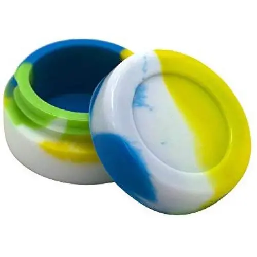 250 Pcs Non-Stick Silicone Wax Dab Containers 7 ml Multi Use Storage Jars - Assorted Colors 250 Pcs Non-Stick Silicone Wax Dab Containers 7 ml Multi Use Storage Jars - Assorted Colors