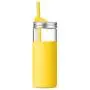 Tronco 20Oz Borosilicate Glass Tumbler Bottle with Unbreakable Metal Mason Jar Style Lid and Protective Silicone Sleeve and Silicon Straw 2-Piece Set Pair BPA-Free Easy Cleaning Tronco 20Oz Borosilicate Glass Tumbler Bottle with Unbreakable Metal Mason Jar Style Lid and Protective Silicone Sleeve and Silicon Straw 2-Piece Set Pair BPA-Free Easy Cleaning