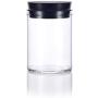 2 oz Premium Borosilicate Clear Glass Jars with Silicone Covered Cork Lid (4 Pack) + Labels