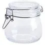 Clear Glass Candy Jar with Lid - Wide Mouth Preserving Jar Cookie Container Tea Storage Canisters Food Storage Container (500 ML/17 OZ)