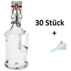 Viva Haushaltswaren/Gallon 40 ml 30 Mini Glass Bottles with Swing Stopper A Funnel