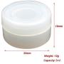 SZBS Silicone containers 5ml Clear Container For Dab Oil Non-stick Round Shape Concentrate Wax Storage Jars (10)