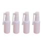 6PCS 360 Degree Revolve Plastic Spray Bottles-Refillable Cosmetic Makeup Perfume Storage Container Jars Pot With Nasal Sprayer(White) (30ml)