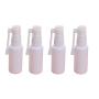 6PCS 360 Degree Revolve Plastic Spray Bottles-Refillable Cosmetic Makeup Perfume Storage Container Jars Pot With Nasal Sprayer(White) (30ml)