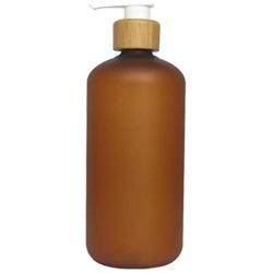 ASTRQLE 1PCS 250ml 8.5oz Empty Bamboo Pump Cream Bottles Makeup Cosmetic Bath Shower Toiletries Lotion Emulsion Bottle Travel Container