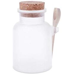 100Ml/200Ml/300Ml Scrub Bath Salt Abs Bottle With Wooden Lid Spoon Cork Storage Stopper Bottle Frosted Seal Jar Home Bathroom,200Ml