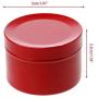 1Pcs Mini 50Ml Tin Tea Candy Biscuits Cookie Storage Box Round Metal Case Wedding Party Favor Organizer Container,Black