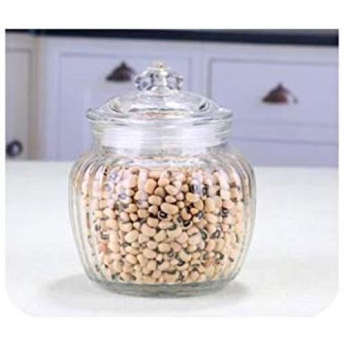 Glass Sealed Cans Household Food Jars Kitchen Cereals Grain Container Tea Storage Bottle Kimchi Altar,650Ml