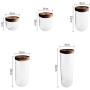 humidifier Glass Sealed cans, Wooden lid Storage Jars, Candy Jars, Tea Milk Powder, Dried Fruit and Grain Storage Tanks