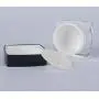 3er Set Klare Acryl-Quadratische Kosmetikbehälter mit Schwarzdeckel Leere Hochwertige Probenbehälter für Lotion, Gesichtscreme, Maske – 50ML/1.7Oz
