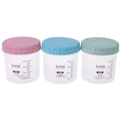 XISAOK Kitchen Plastic Food Cereal Grain Storage Box Containers Transparent Sealed Tank Color Randomly Style Randomly