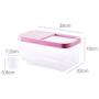 Kitchen Food Storage Jar Airtight Food Storage Plastic Transparent Cereal Storage Container with Airtight Lids, BPA Free & Food Grade Plastic, Keeping The Foods Dry and Fresh, Saving Space In The Kitc